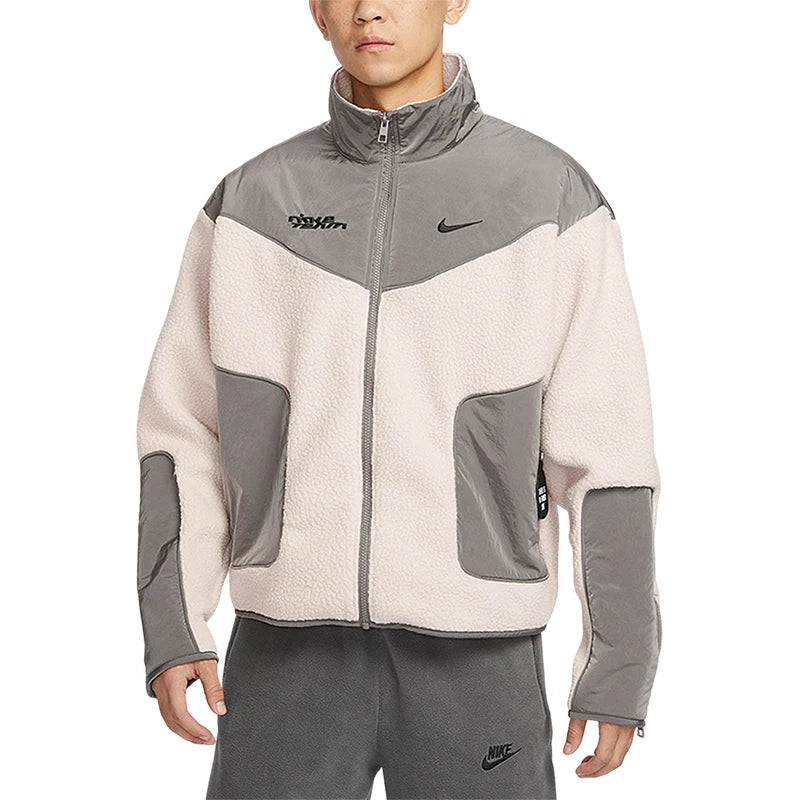 Nike genuine Winter Men's Polar Fleece Casual Warm Jacket FB7600-029